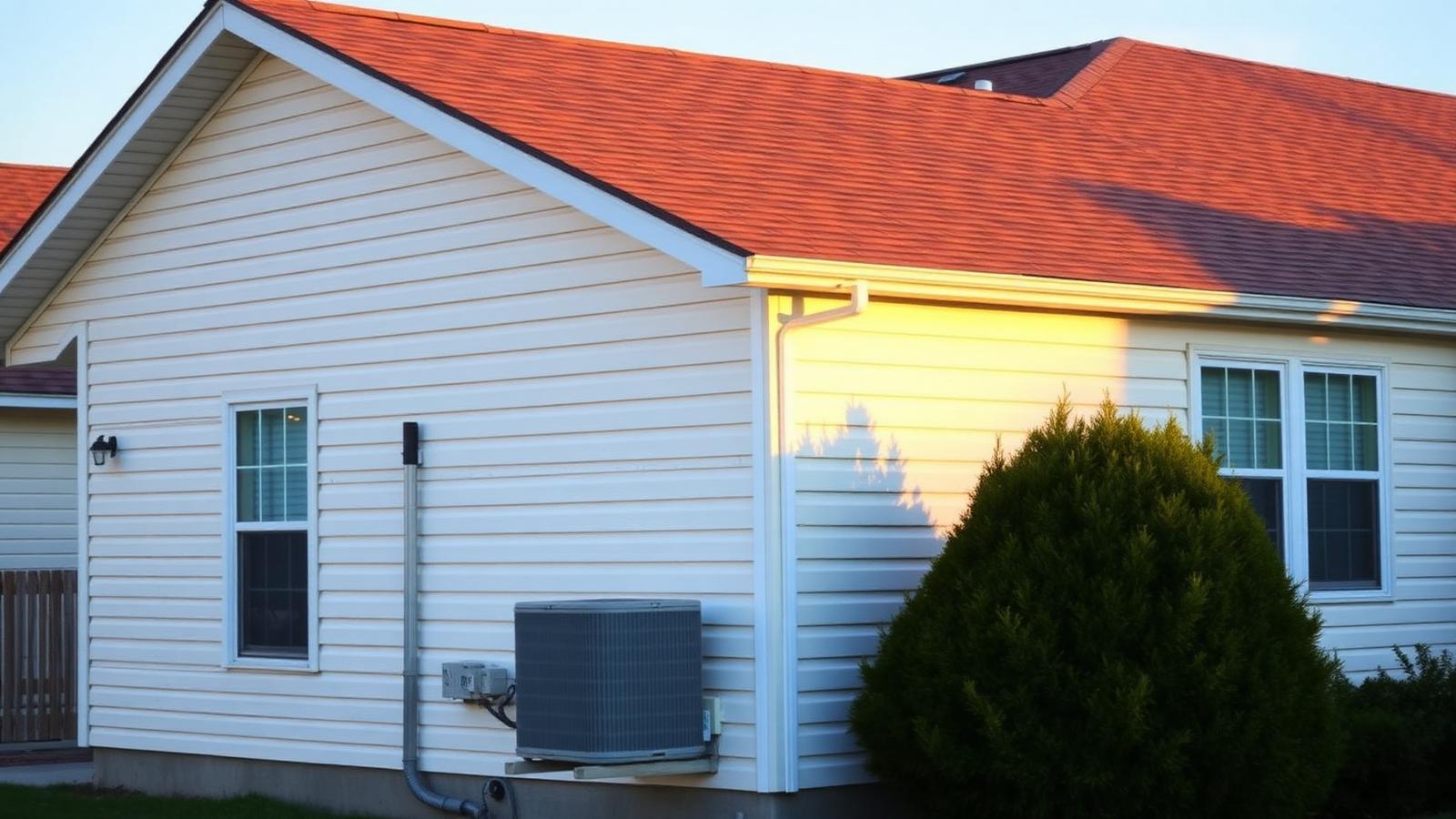 Suburban American home with recorded repair and permit history
